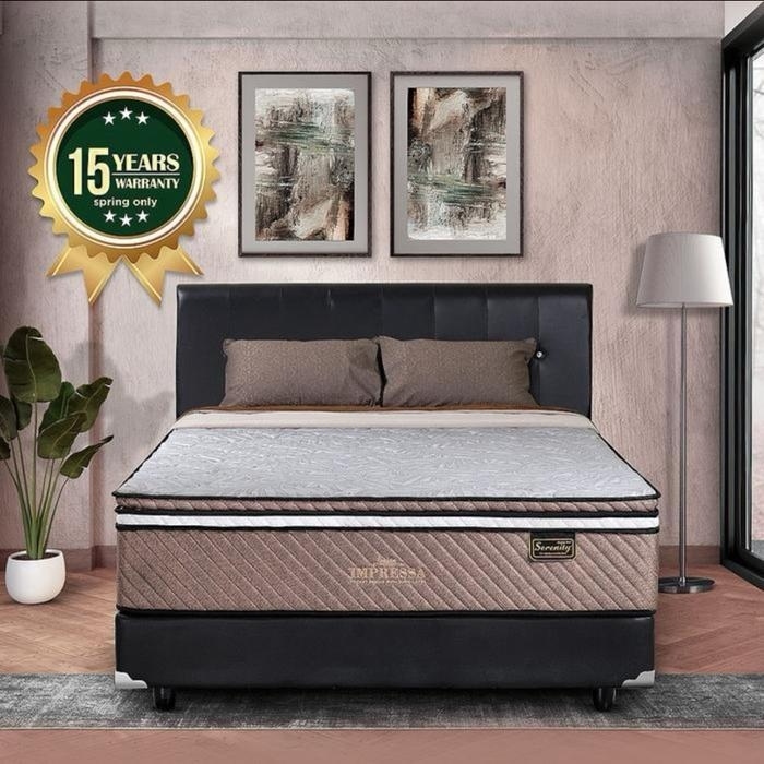 Kasur Springbed ELITE SERENITY IMPRESSA POCKET LATEX - Kasur Anti Guncang Premium
