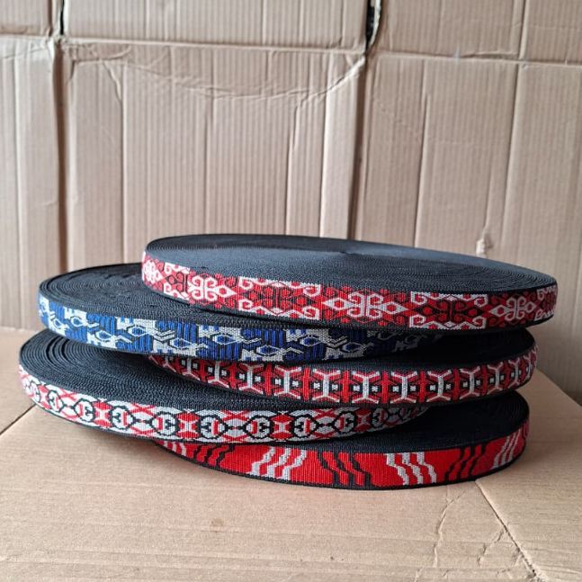 Tali Webbing Motif Lebar 2.5cm Tebal 3mm Panjang 50yard