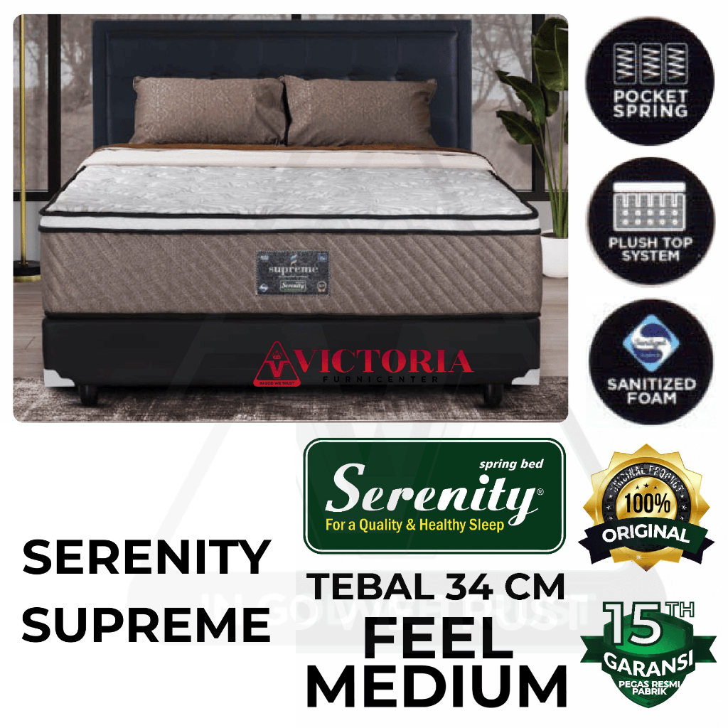 Serenity Elite Supreme 180 x 200 180x200 Kasur Saja Mattres Only