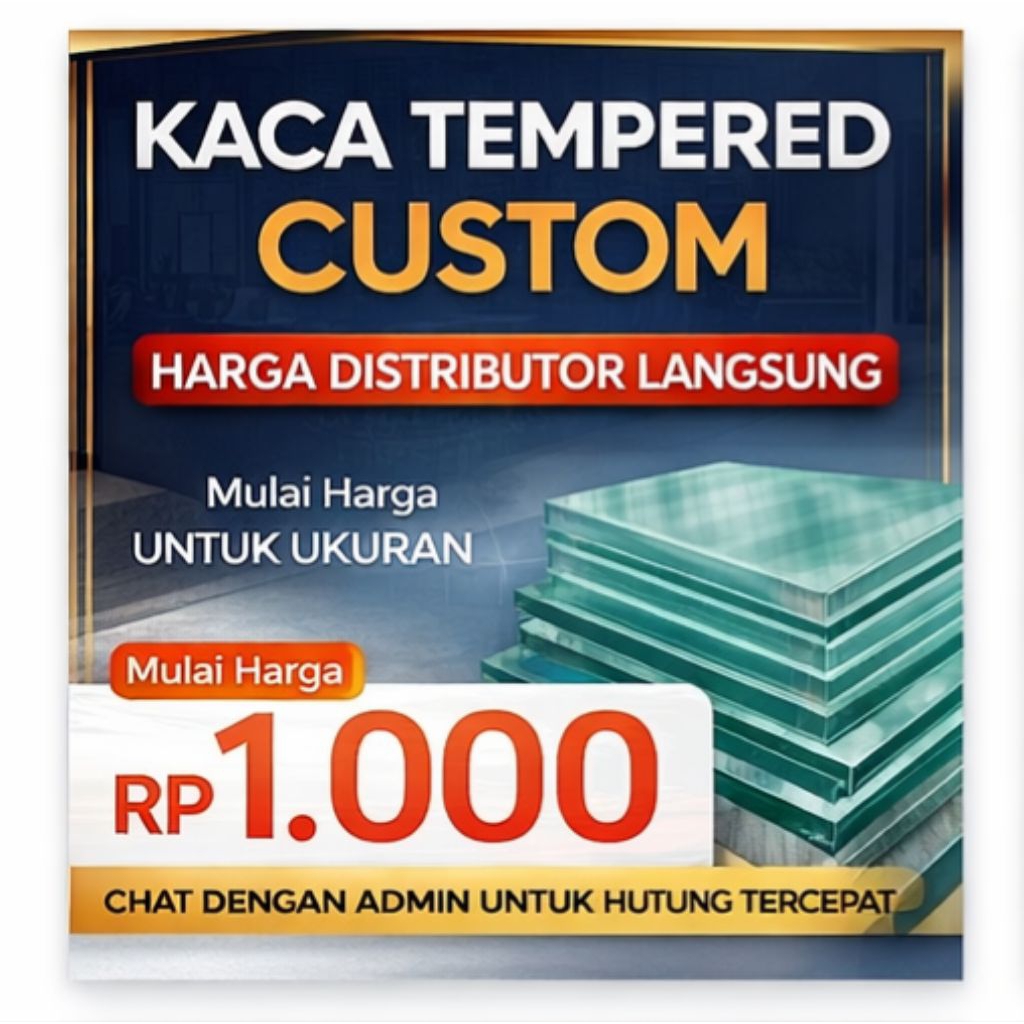 Kaca Bangunan Tempered Custom 5 6 8 10 12 mm Meja Partisi Railing