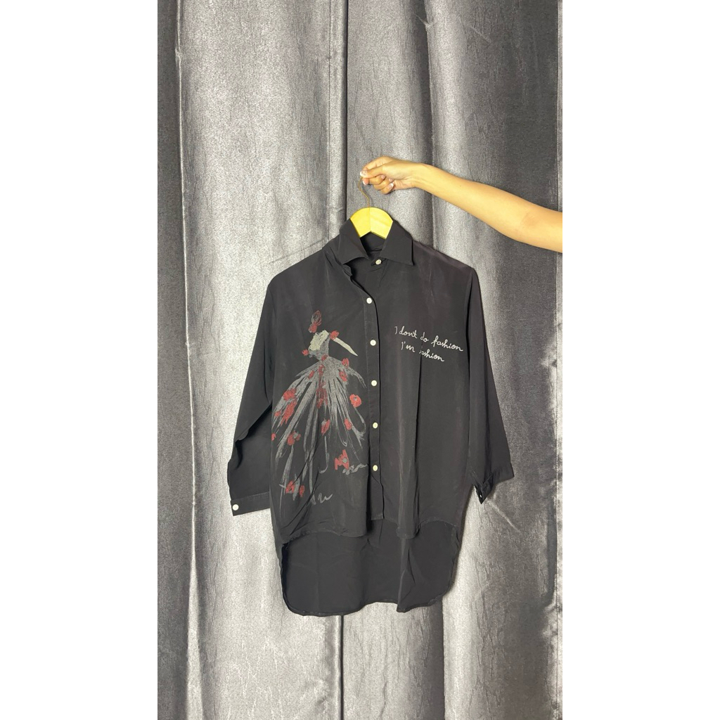 PRELOVED kemeja hitam