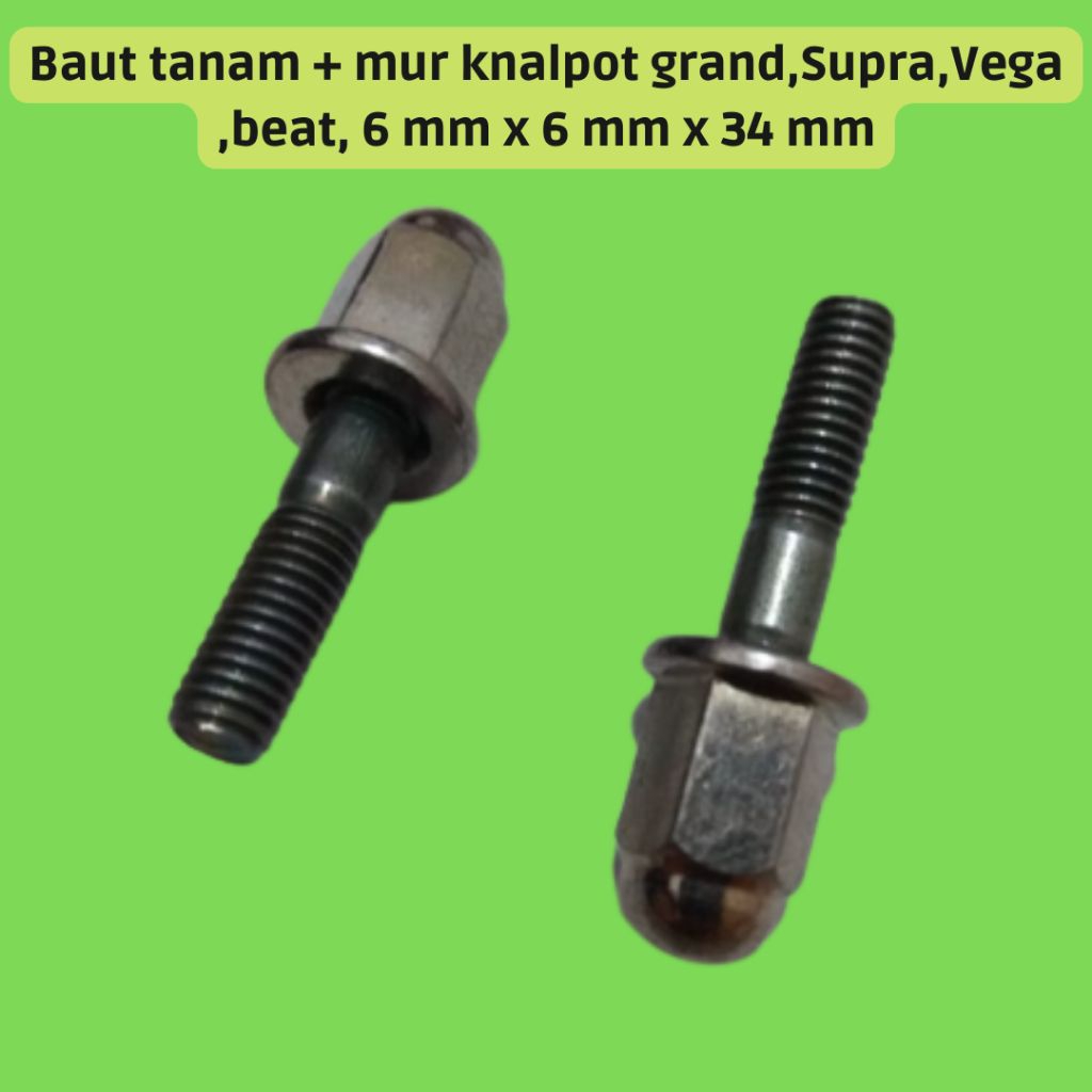 Baut topi knalpot/ baut topi knalpot honda kelauran lama dan terbaru HARGA SEPASANG Knalpot Motor Be