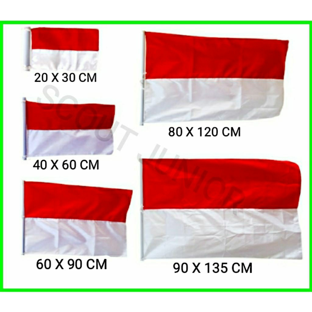 BENDERA KAIN PELES DAN HALUS GROSIR UKURAN KECIL BESAR MERAH PUTIH GROSIR BIJIAN