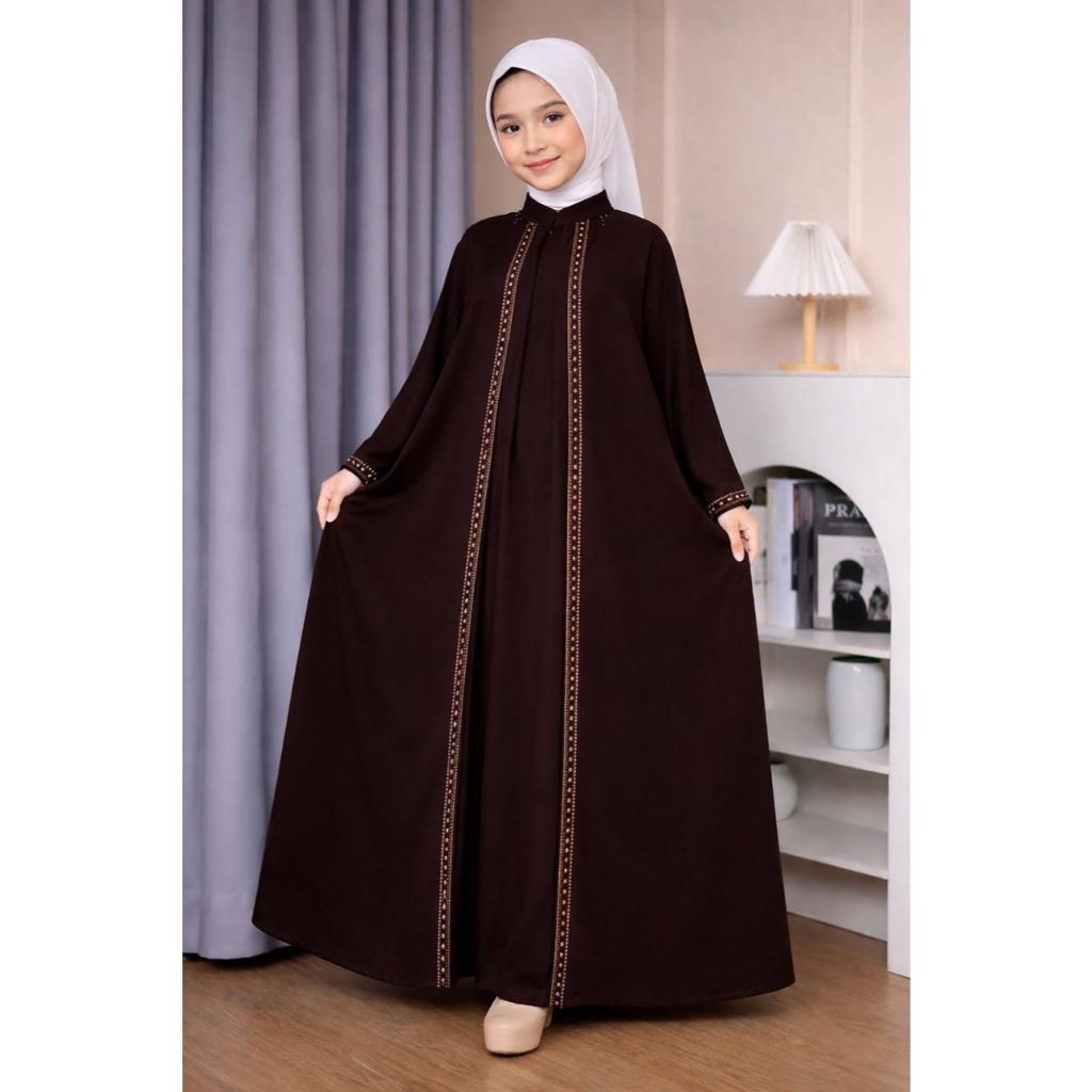 zahira kids/Abaya Muslim Wanita Sabrina Marbella Anti UV - Desain Elegan dan Modern/gamis elegant de