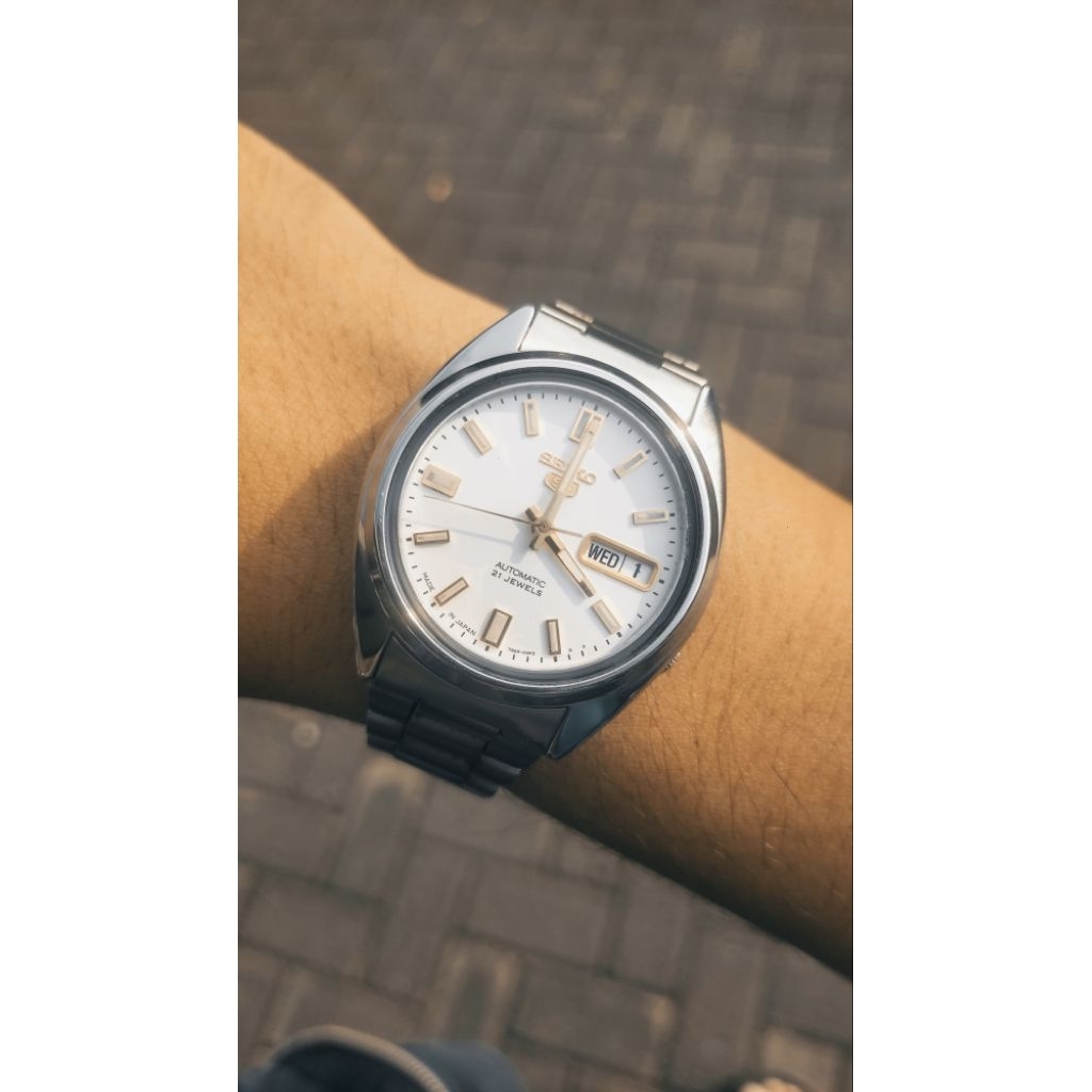 Seiko 5 White Dial Automatic 7s26