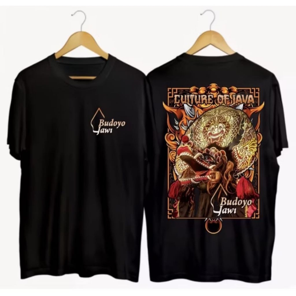 KAOS CULTURE OF JAVA BUDAYA JAWI MOTIF KOTAK BARONGAN