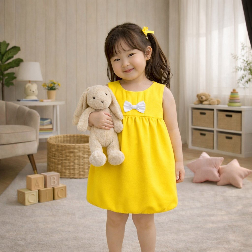 Sweet&K - Bubble Dress - Dress Anak Perempuan Usia 0-6 Tahun - Baju Anak Lucu - Baju Anak Perempuan 