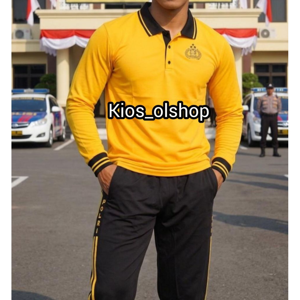 Setelan training seragam olahraga jatah mabes polri original