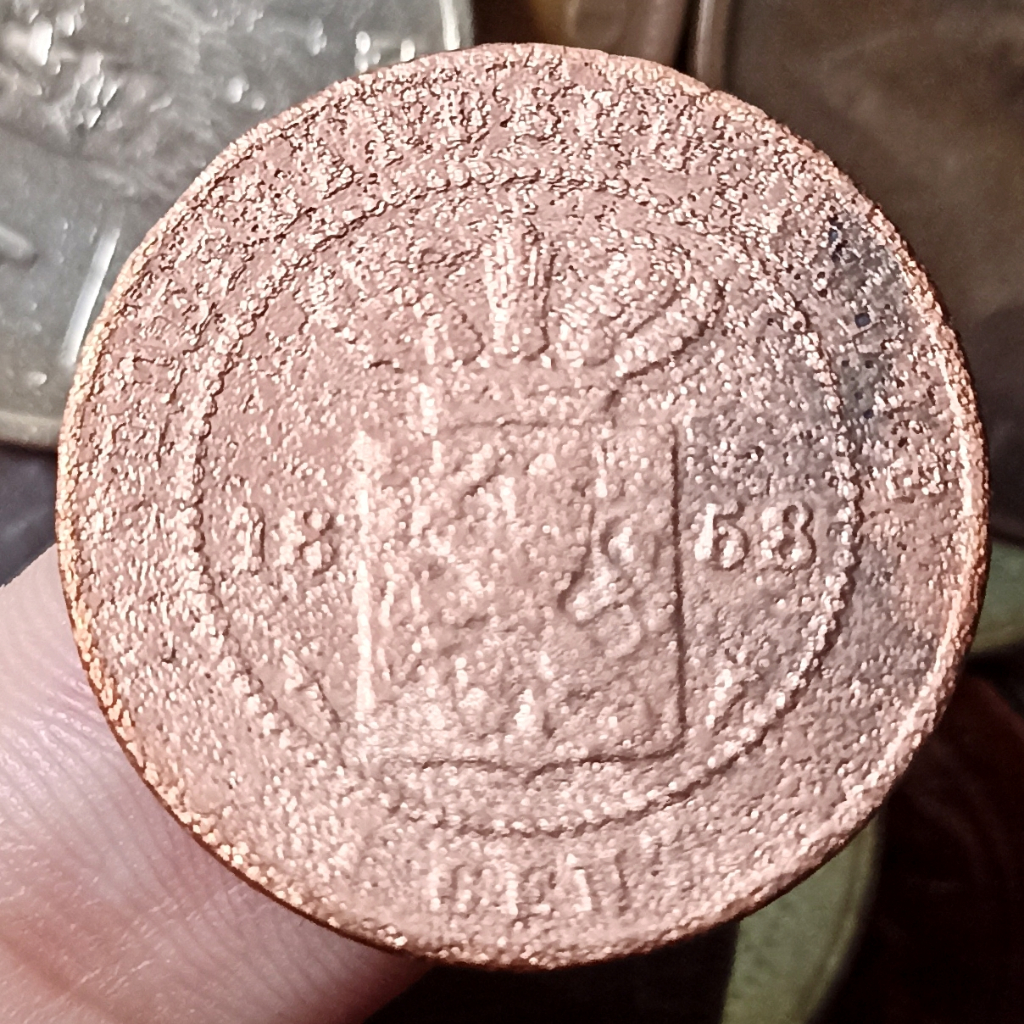 Koin Kuno Belanda Nederlandsch indies 1 Cent 1858
