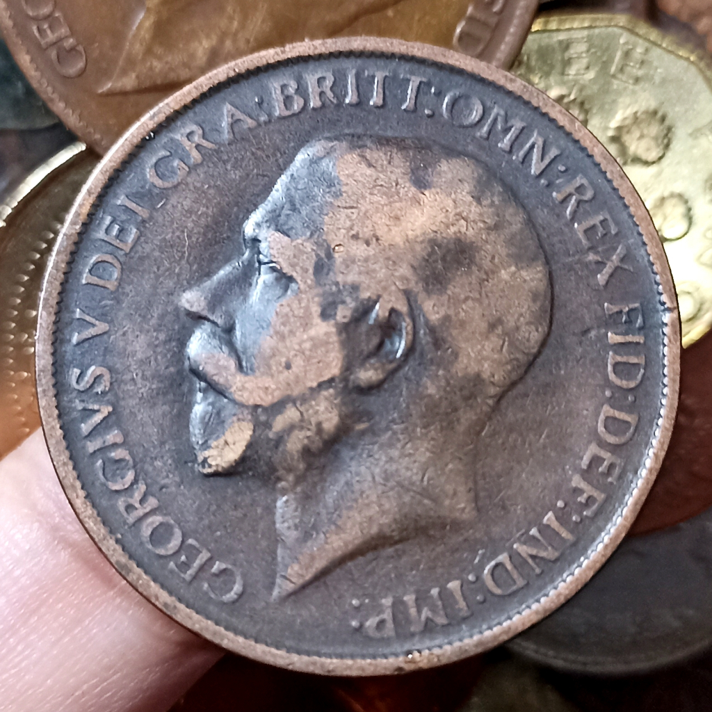 Koin Kuno Inggris (UK) 1 Penny - George V Tahun 1912