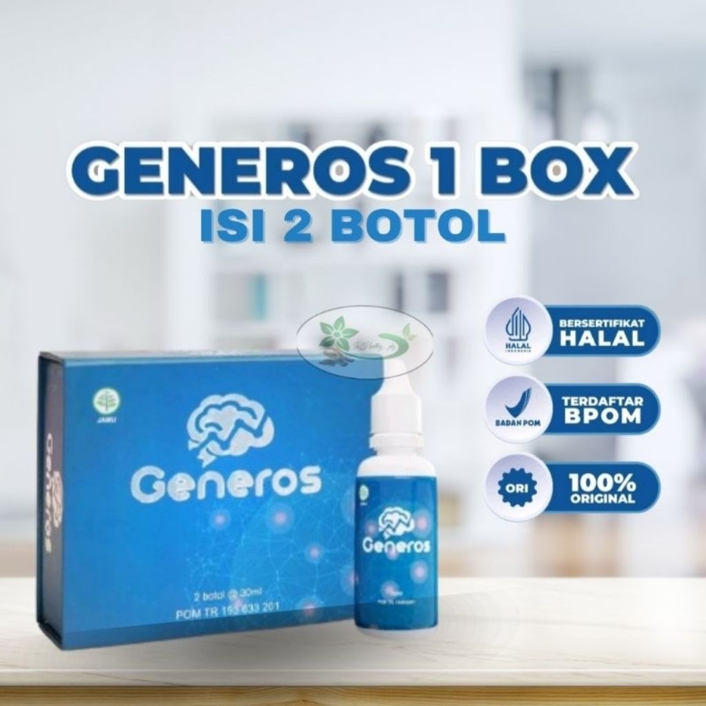 Generos Speech Delay 1 Botol Vitamin Nutrisi Untuk Kecerdasan Otak Anak Herbal BPOM
