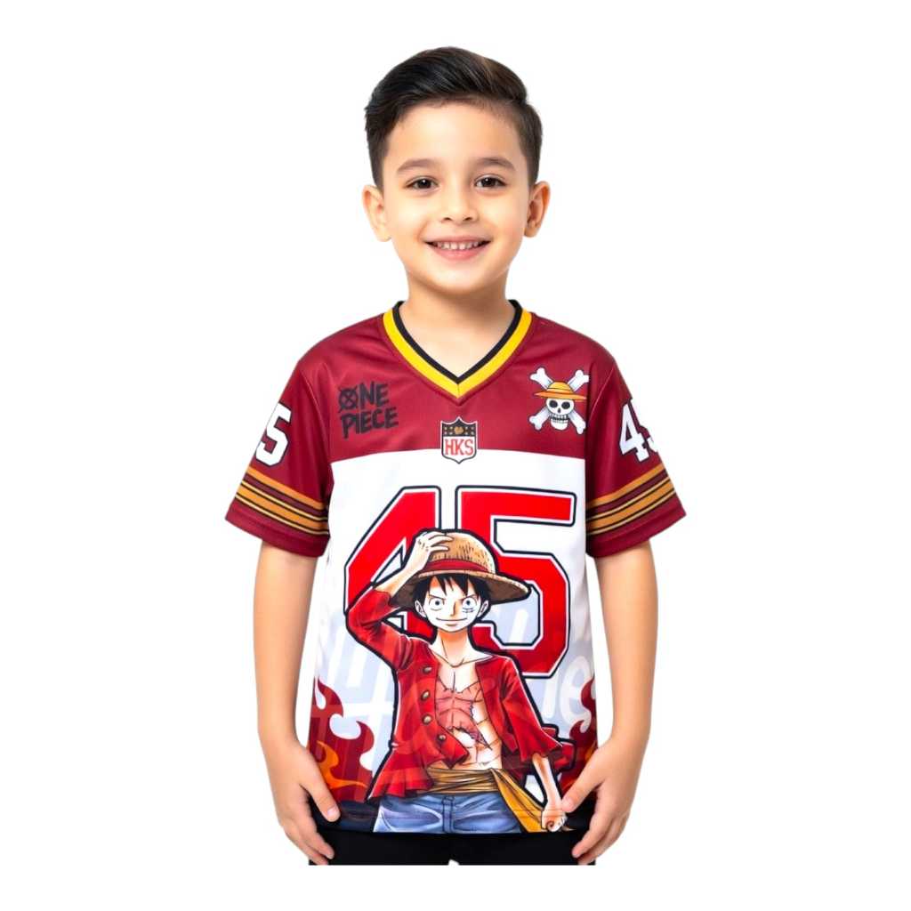 Jersey One Piece LUFFY SANJI ZORO CHOOPER / Jersey Anak One Piece / KAOS OLAHRAGA dan Sehari-hari
