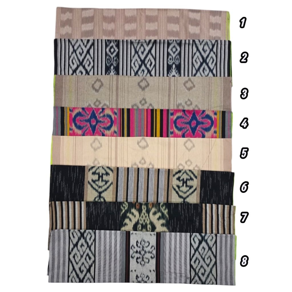 Kain Tenun Lurik Ikat Katun Adem