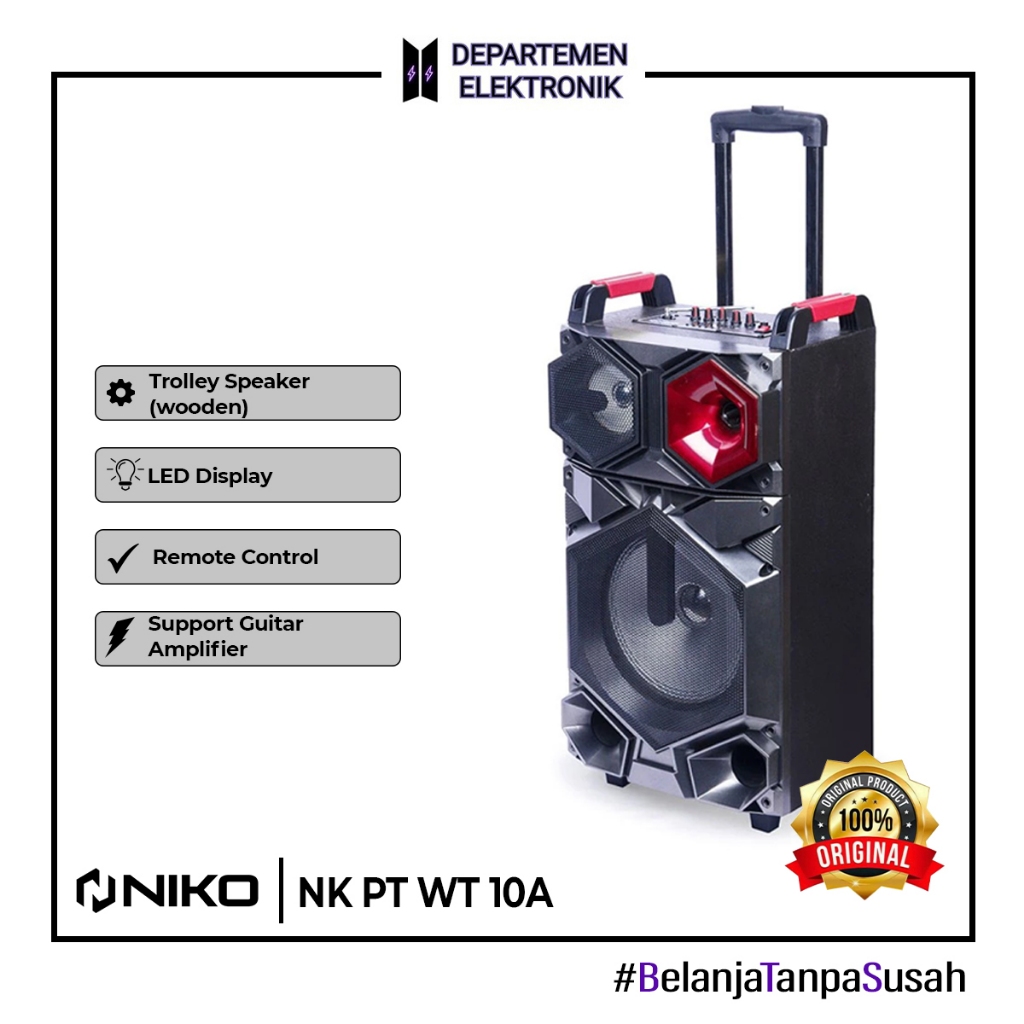SPEAKER NIKO 10" WT 10A TROLLEY SPEAKER