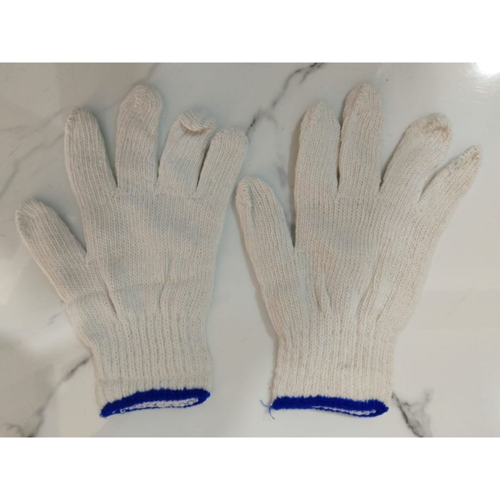 Sarung Tangan 5 Benang Putih GLOVES / Sarung Tangan Pekerja 5 Benang