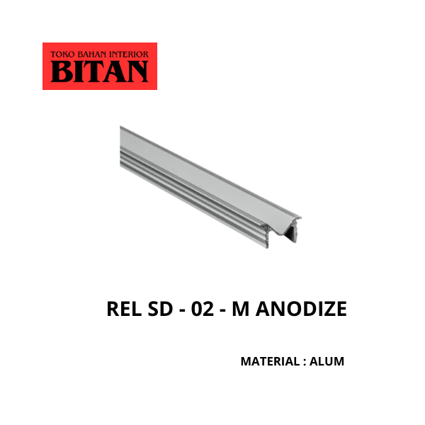 REL SLIDING REL PINTU LEMARI SD-02 U&M HUBEN