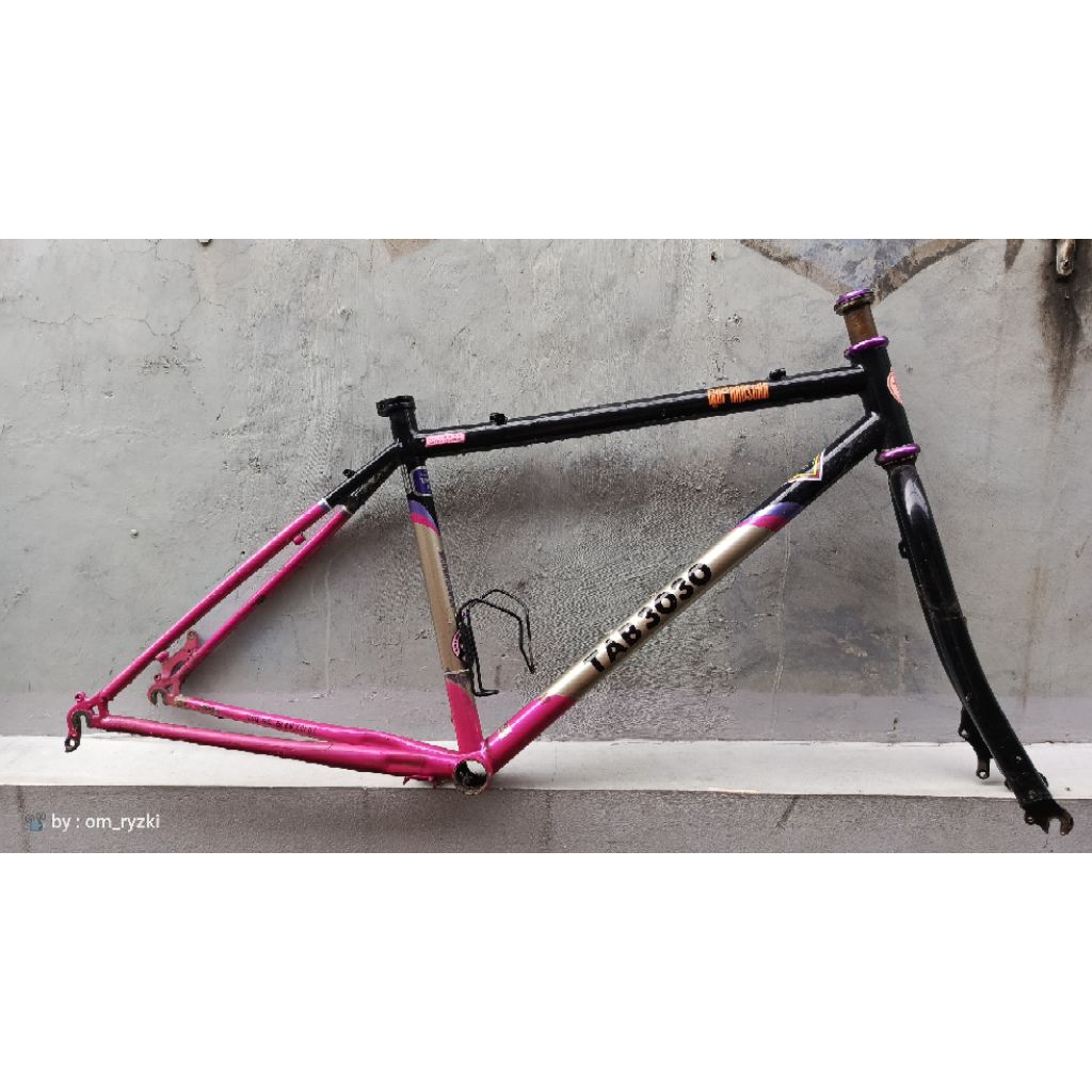 frame dan fork sepeda merk toyo asahi repaint