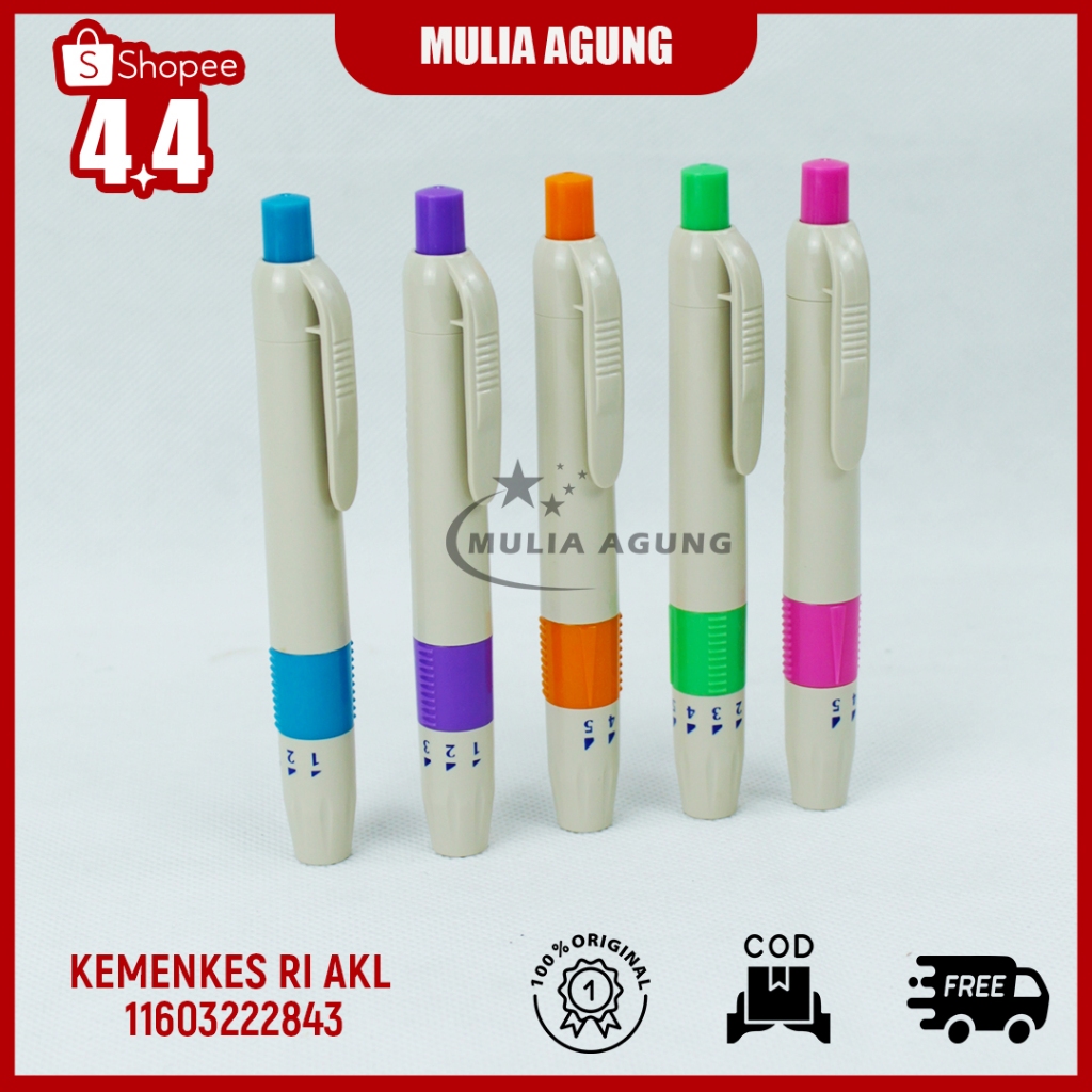 Pena Bekam Lancing Device Original Magic Star / Pena lancing Bekam Lancing Magic Star Plastic Murah