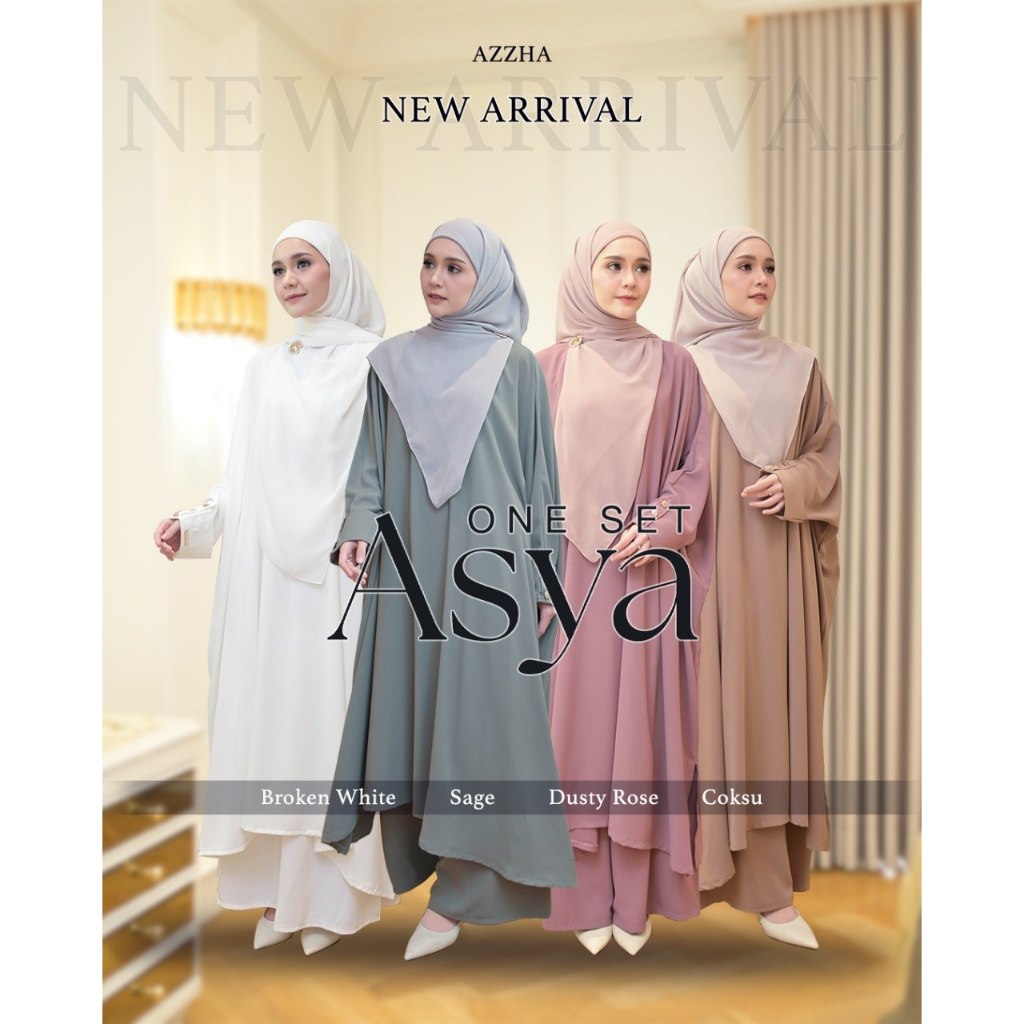 ASYA ONESET BY AZZHA (TUNIK & KULOT) |ONE SET POLOS | ONE SET PREMIUM