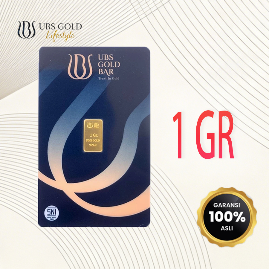 LOGAM MULIA UBS 1 GRAM KEMASAN TERBARU KADAR 99.99%