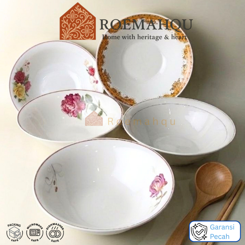 PYRAMID I Mangkuk Saji Kermaik Besar 10 Inch I 25,5 Cm I mangkuk prasmanan keramik I porcelain bowl