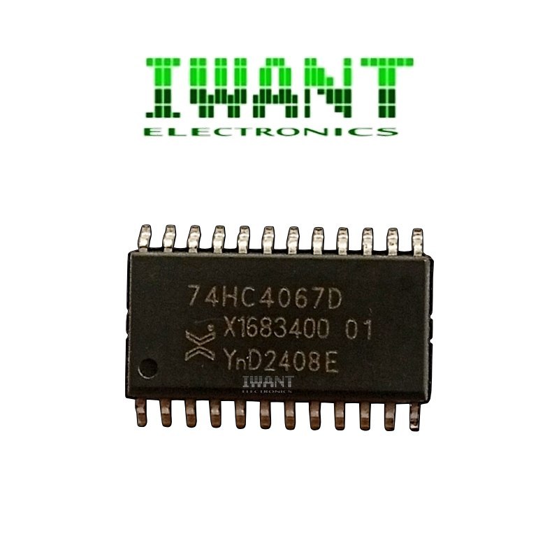 74HC4067 SMD ORIGINAL IC 74HC4067D SOP 24P 16-CHANNEL ANALOG MULTIPLEXER DEMULTIPLEXER 74HC4067D HC4