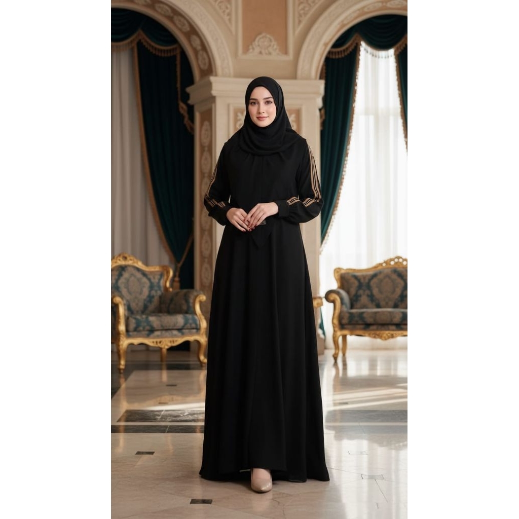 Dress Siena Set Khimar / Gamis Moschino Dusty Set Hijab Khimar / COD