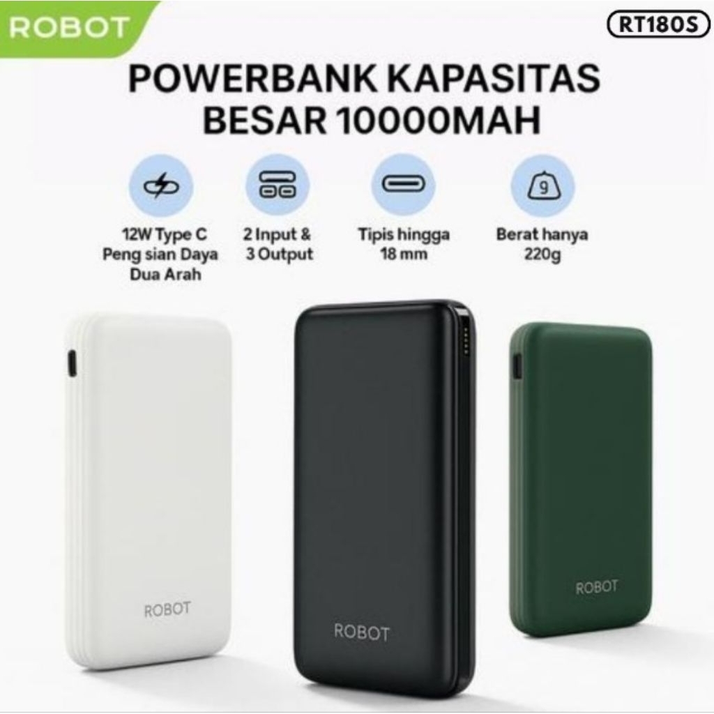 Powerbank Robot Rt180s 10000mah