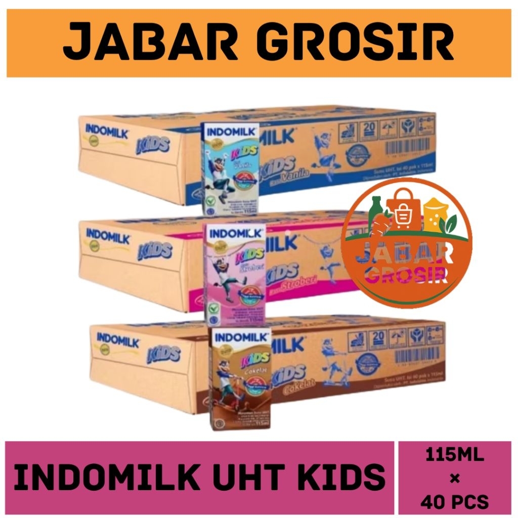 INDOMILK KIDS UHT PAKET ISI 2 DUS RANDOM