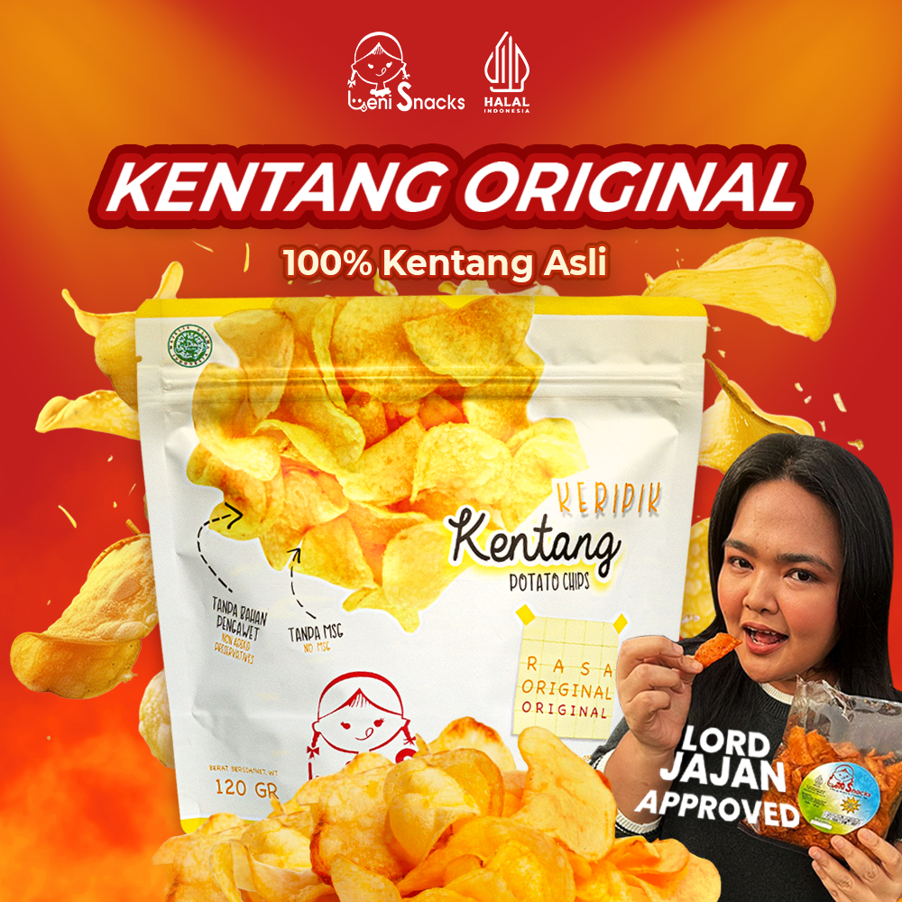 Leni Snacks New Packaging - Keripik Kentang Original