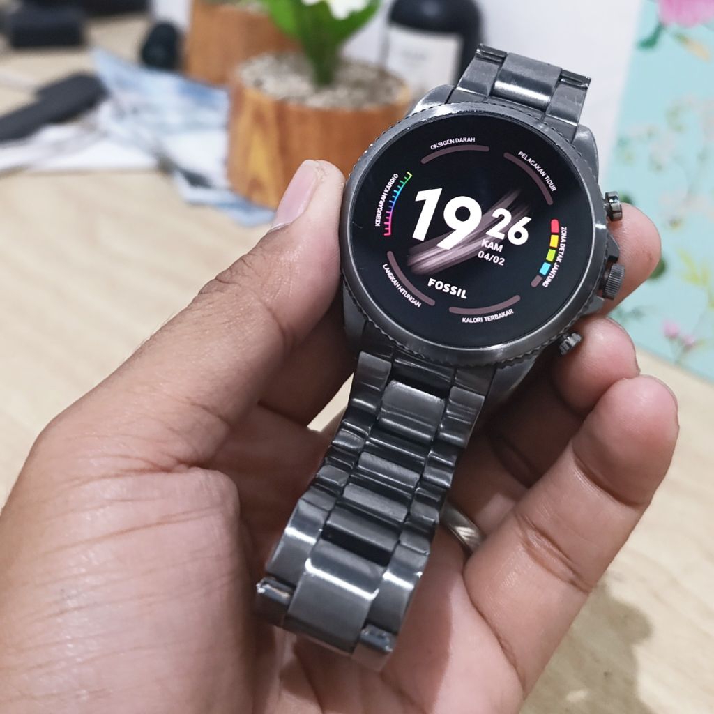 Fossil Gen 6 Stainless Smoke Grey Smartwatch
