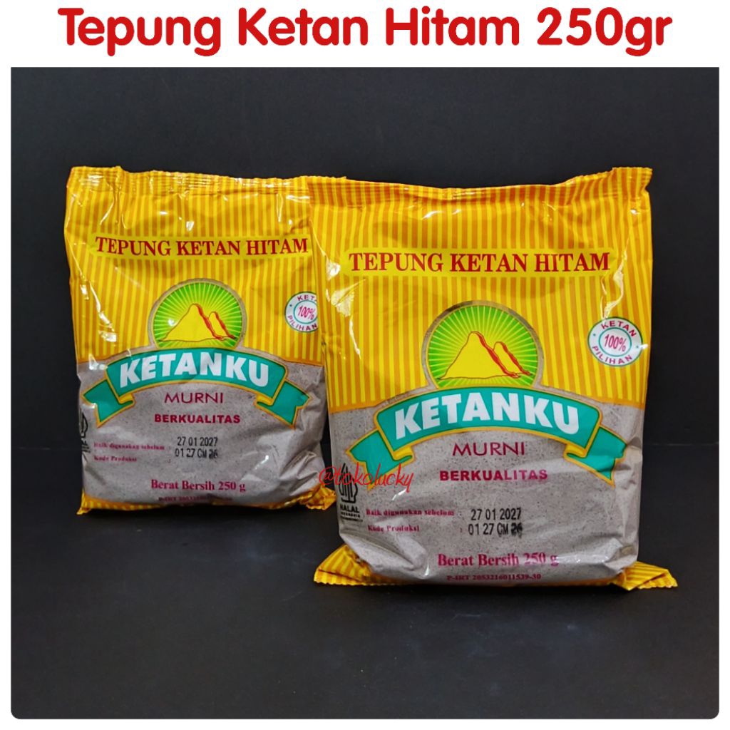 Ketanku tepung ketan Hitam 250gr/Tepung Ketan Hitam Ketanku 250gr