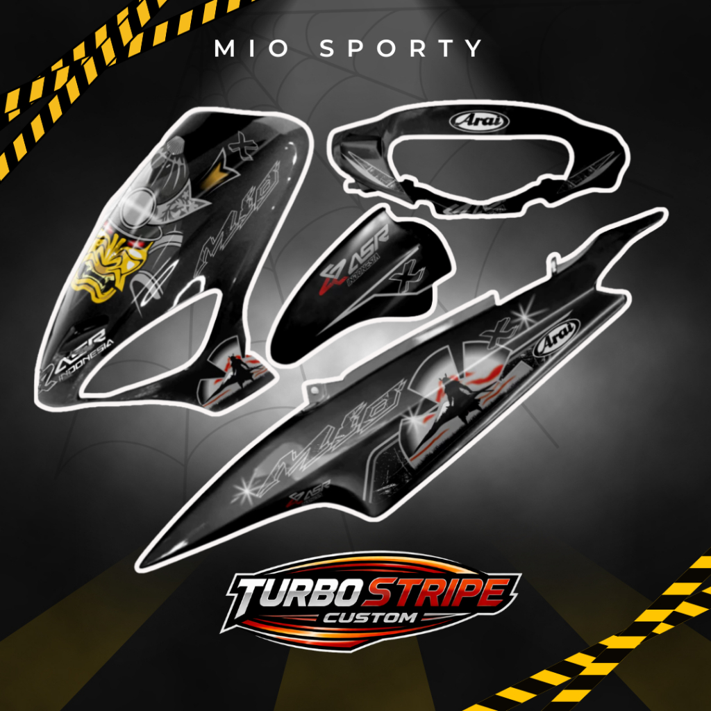 STRIPING MIO SPORTY ARAI SAMURAI STRIPING TRANSPARAN