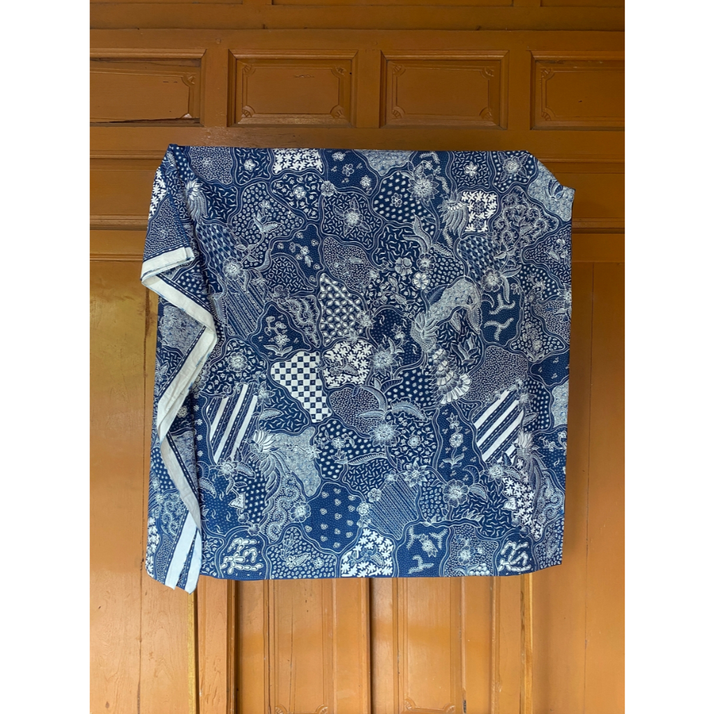 Kain Batik Tulis Indigo Warna Alam Babar Solo - Motif Sekarjagad
