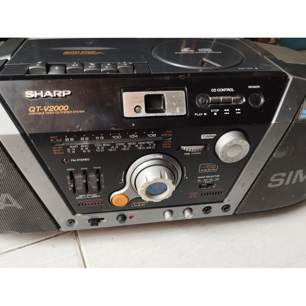 TAPE COMPO MERK SHARP QT -V2000