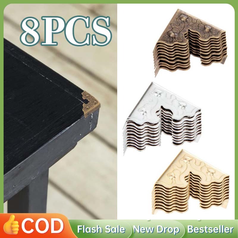 8pcs Siku Pelindung Sudut Besi Siku Besi Hollow Pelindung Sudut Buku Siku Pelindung
