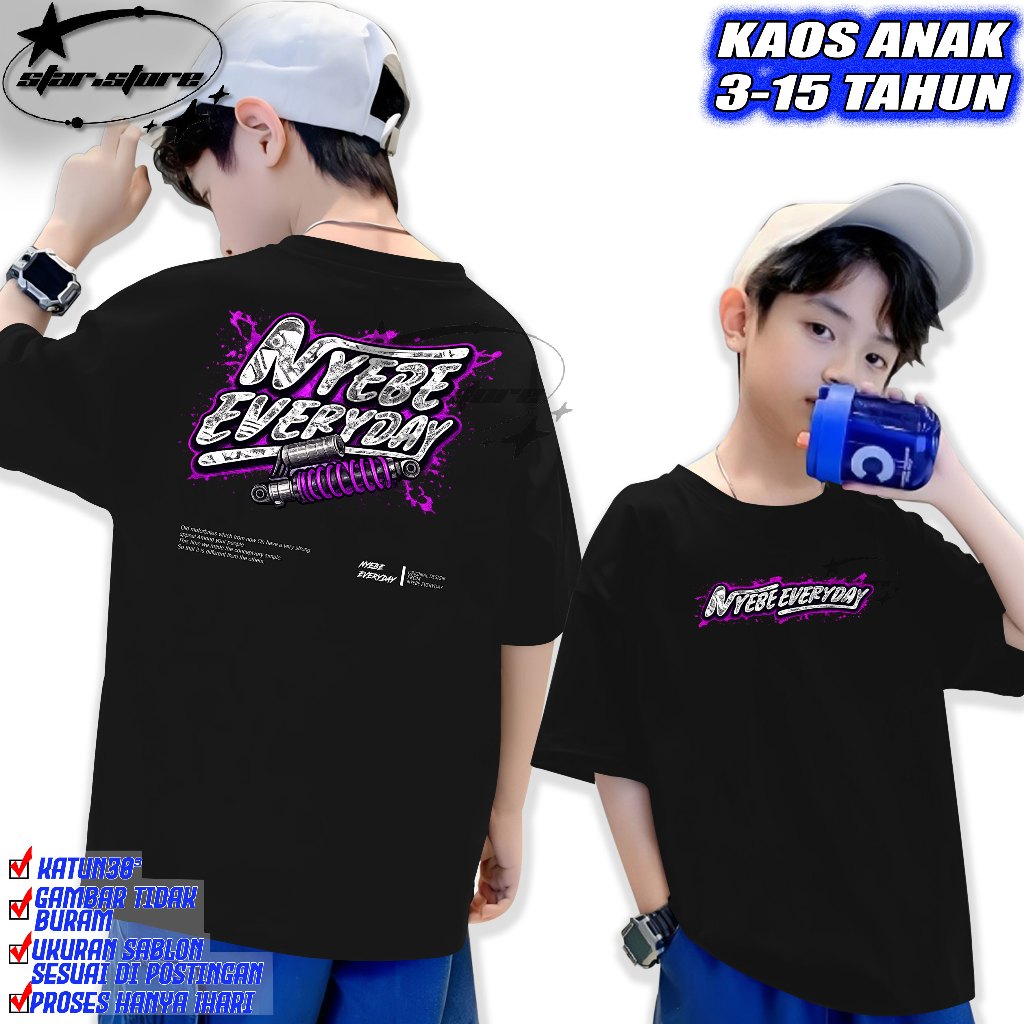 Kaos ANAK Nyebe Everyday - Kaos Racing Herex Kaos CB HEREX MP TIGER