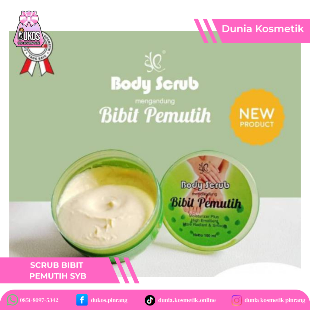SCRUB BIBIT PEMUTIH SYB /LULUR KUNING BIBIT PEMUTIH SYB