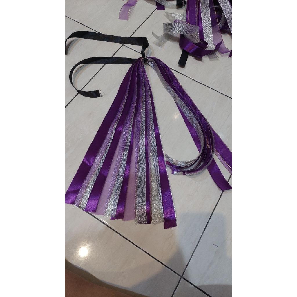 [UNGU - SILVER] Tassel Tambourine / Pita Tambourine / Aksesoris Tambourine