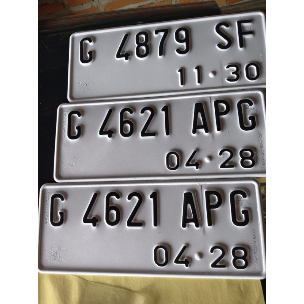 Plat Nomor Motor Standar Samsat