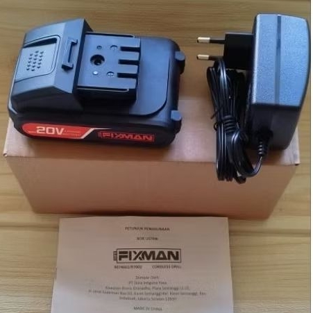FIXMAN Cordless Drill Batrai n charger ori 20V