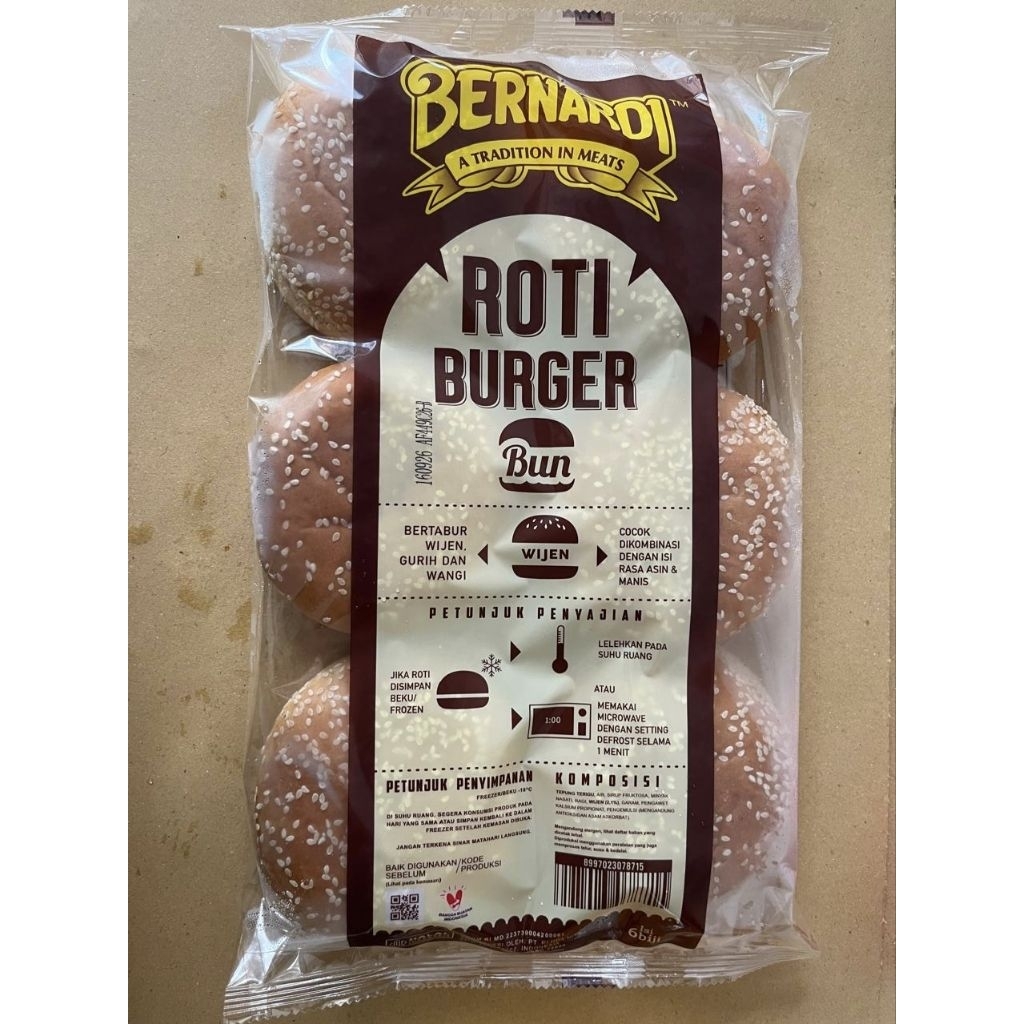 BERNARDI Burger Wijen/Burger Buns with Seeds (6 pcs)
