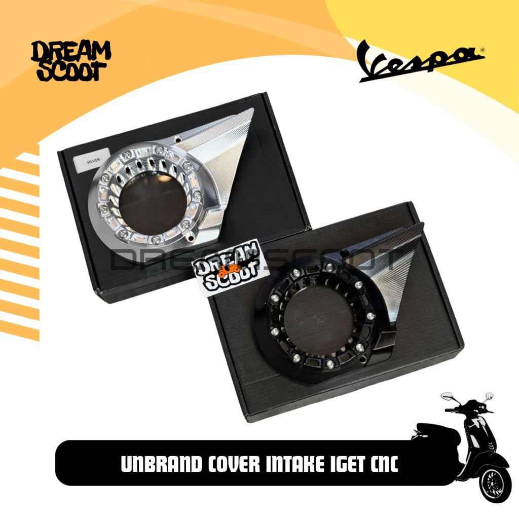 Cover Intake Unbrand CNC IGET Vespa Sprint Vespa Primavera Vespa S Vespa LX Vespa GTS Cover Intake V