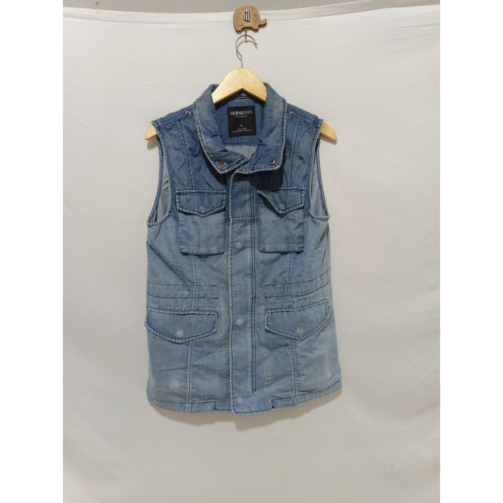 Hang Ten Denim Vest Original Rompi