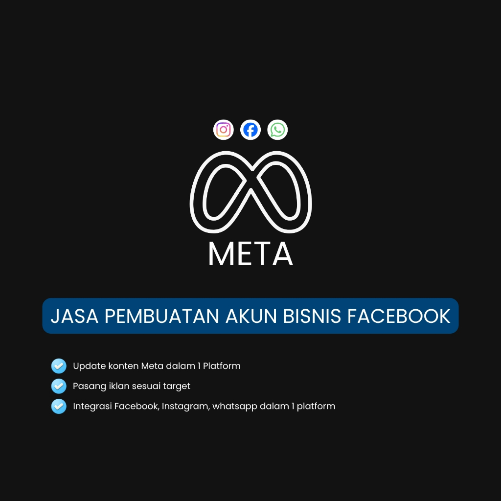 Jasa Pembuatan Akun Bisnis Facebook