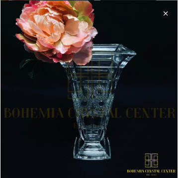 Bohemia Crystal - Aristo Vase Bunga Kristal with replacement box