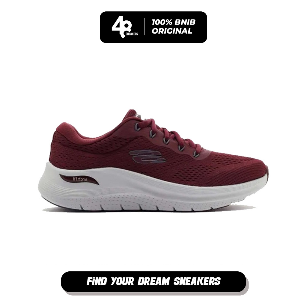 Sepatu Sneakers Pria Skechers Arch Fit 2.0 (232700BURG) Original