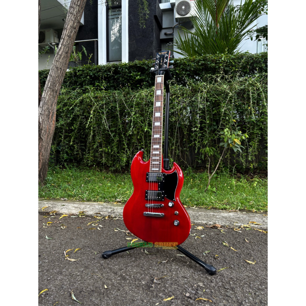SQOE SESG-450 CHERRY RED | GITAR SQOE SG