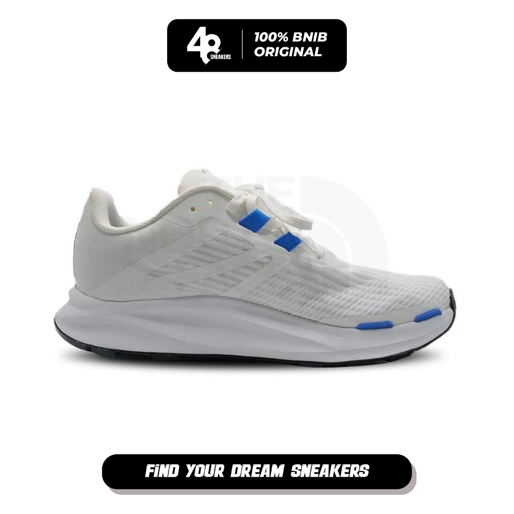 Sepatu Lari Pria TNF Vectiv Eminus Trail Running White Blue (NF0A4OAWOD5) Original