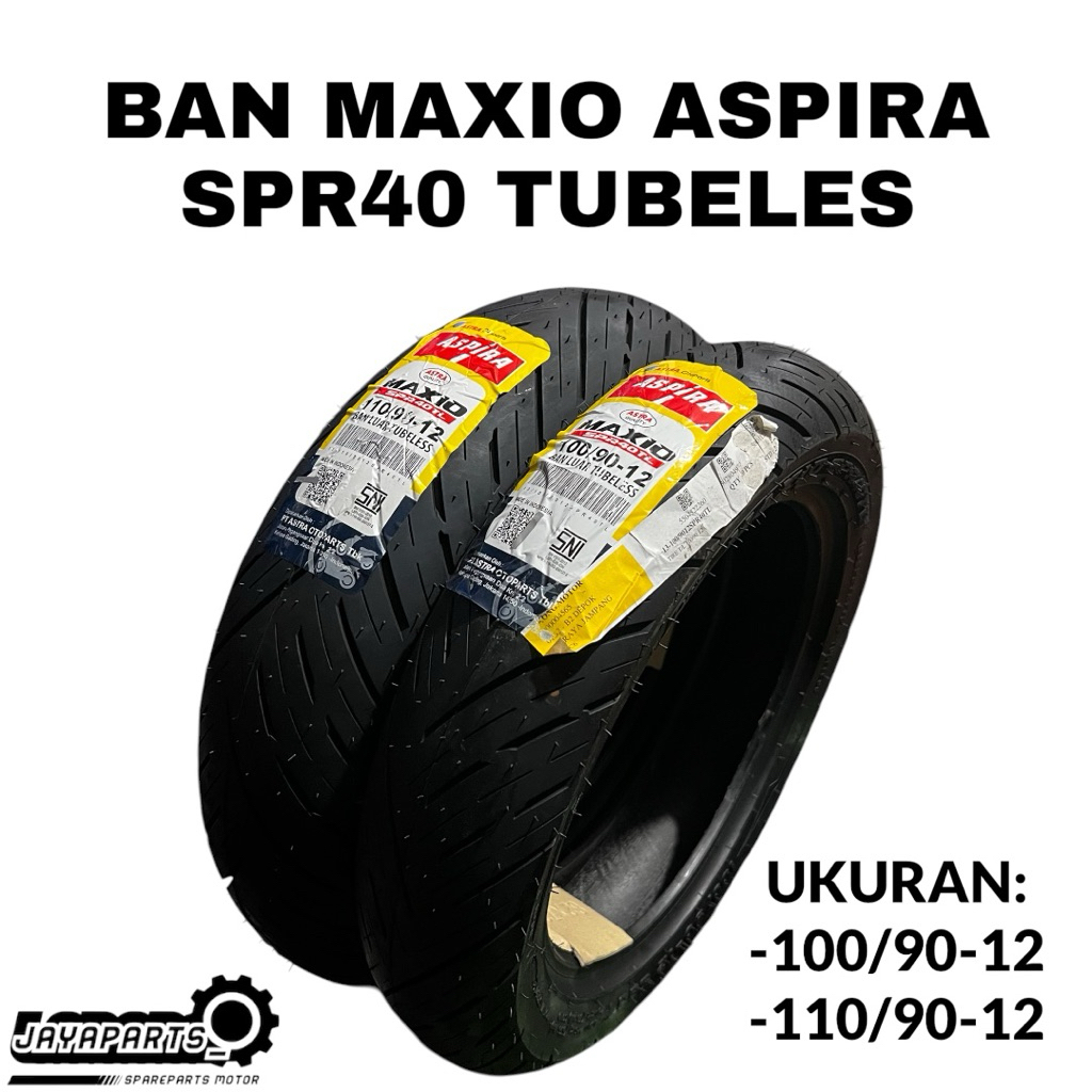 Ban Scoopy r12 Ukuran 100/90-12 Aspira Maxio Tubless Ban Scoopy Donat R12 ukuran 100/90 Ban Scoopy T